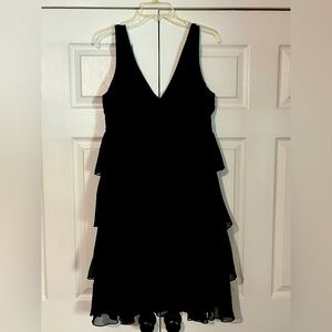 Little black ruffle dress